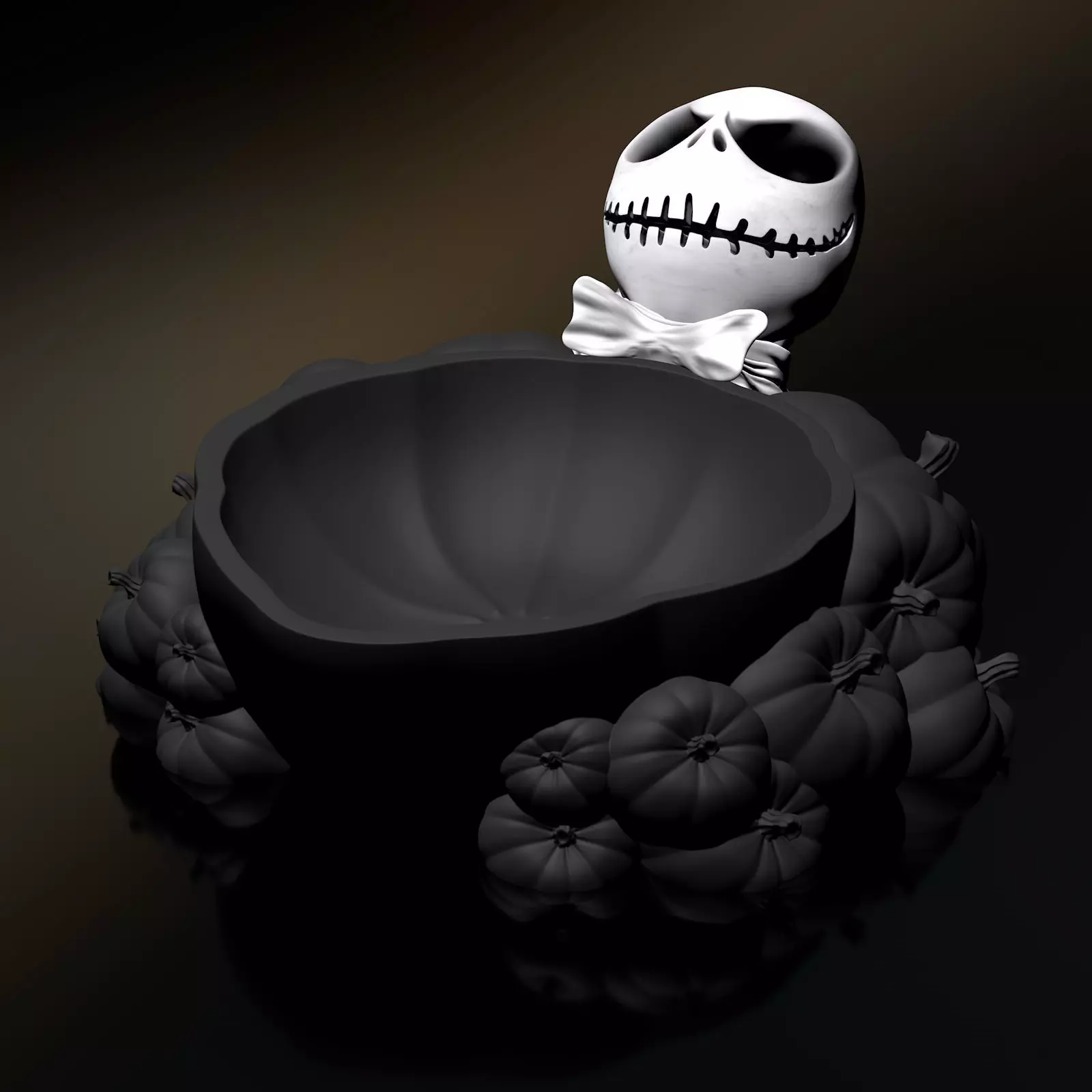 Jack Skellington - Halloween Bowl 3MF for Bambu-Lab 3D Printing 3D print model