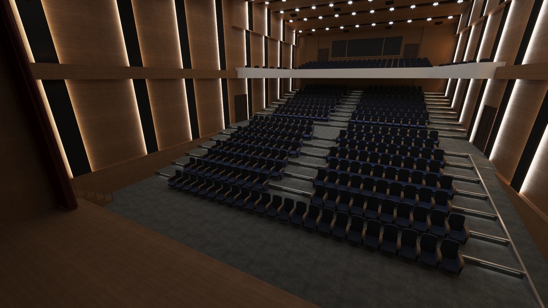 Convention Hall 3D model_1