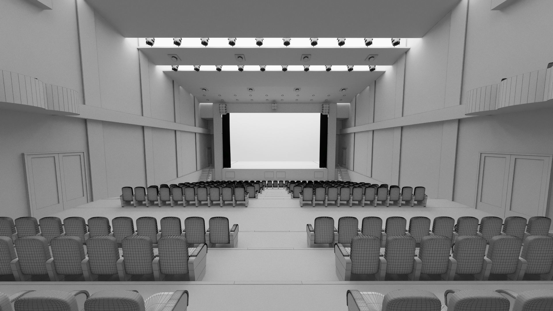 Convention Hall 3D model_5