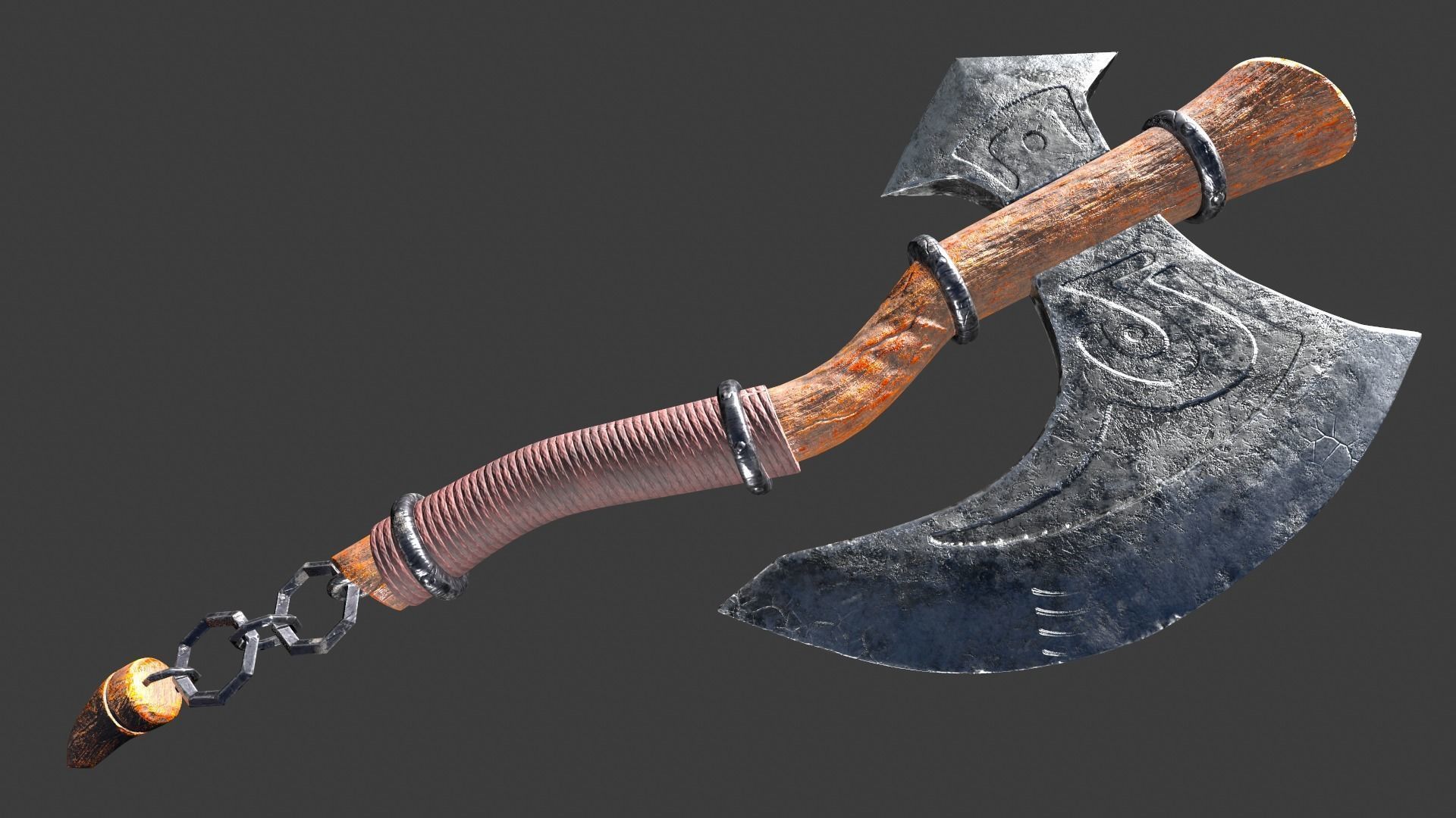 Axe 3D Model Low-poly 3D model_2