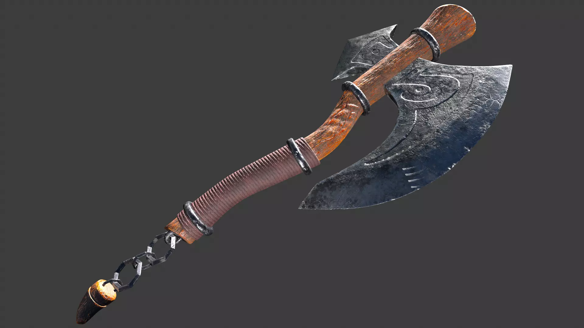 Axe 3D Model Low-poly 3D model_0