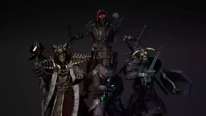 Undead Pack Low-poly 3D model