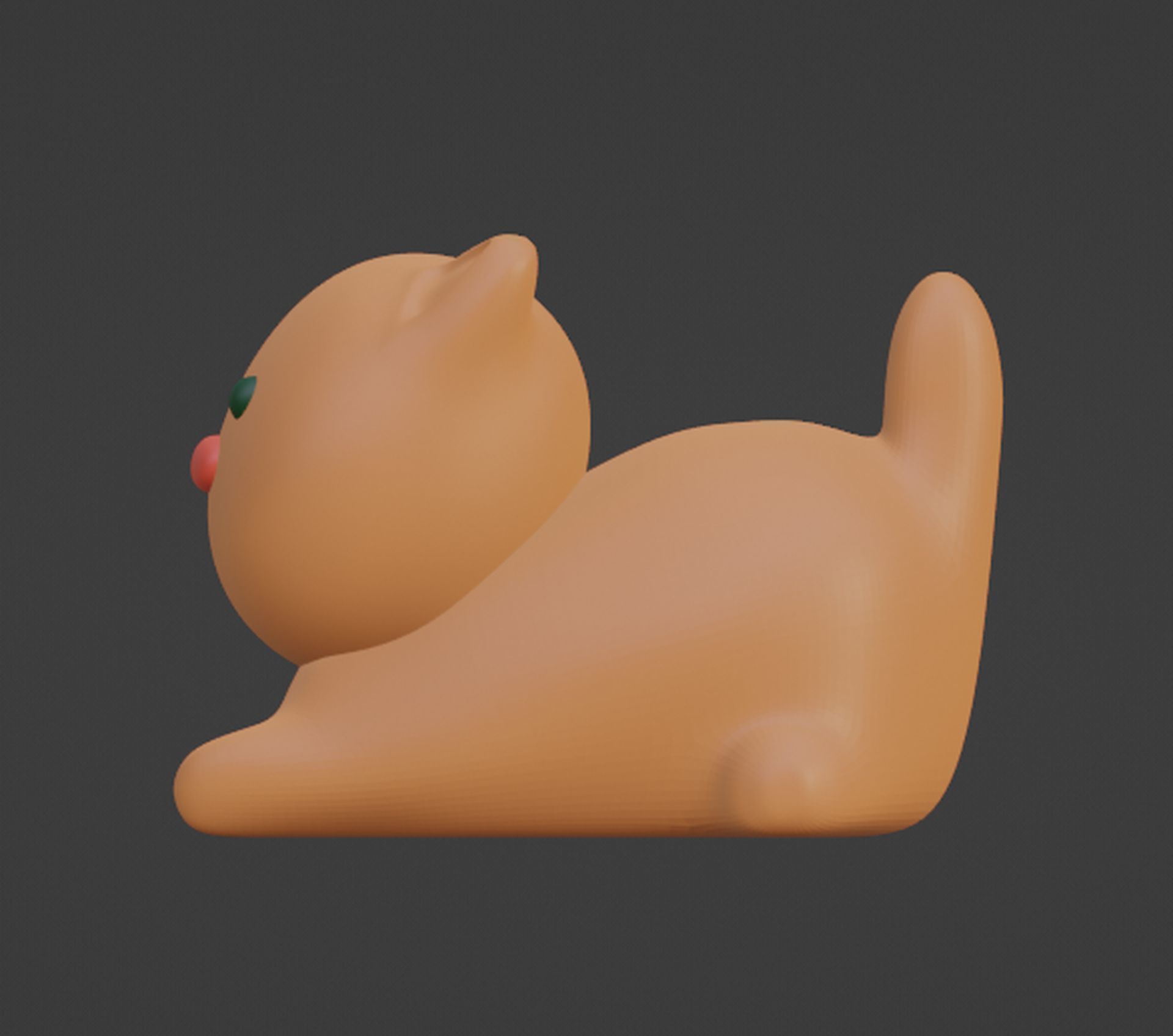 Cat  Figurine 3D print model_1