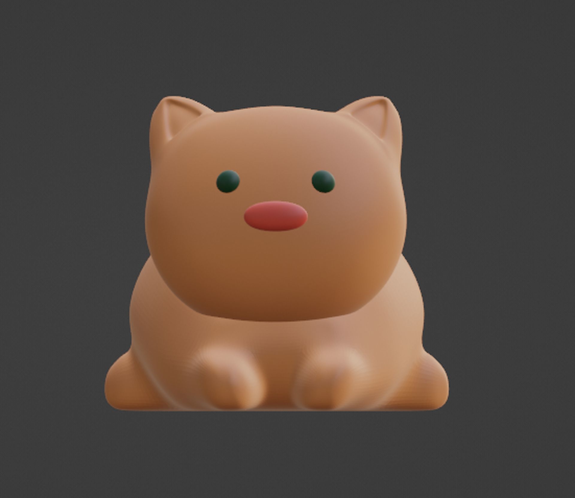 Cat  Figurine 3D print model_2