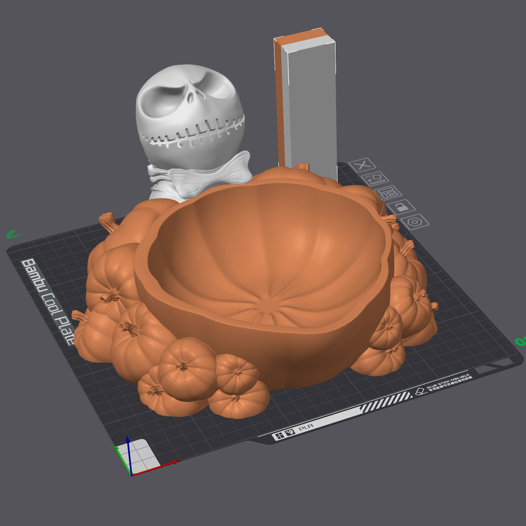 Jack Skellington Halloween Bowl 3MF for Bambu-Lab 3D Printing 3D print model_9