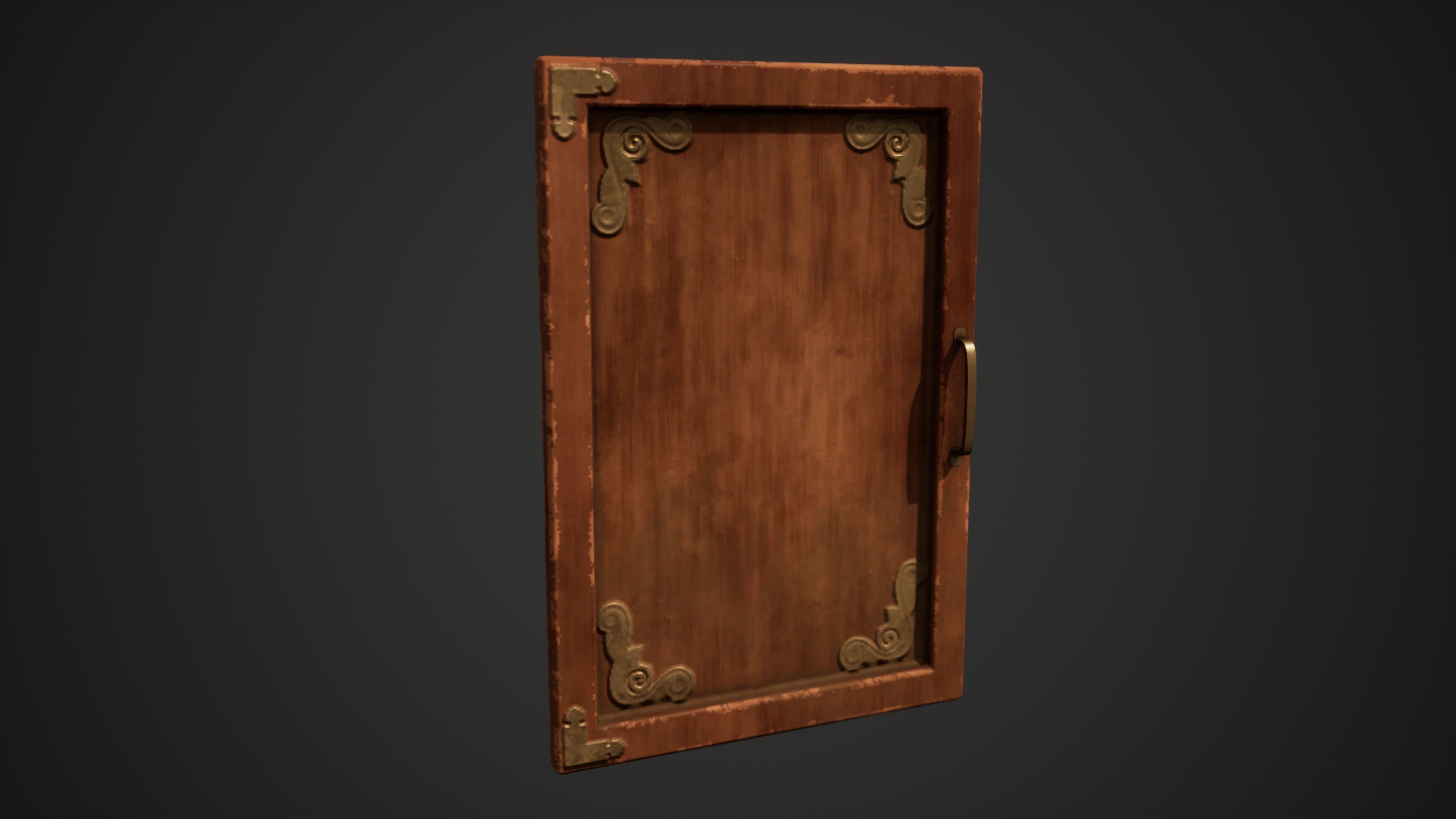 Stylized Bookcase Free low-poly 3D model_7