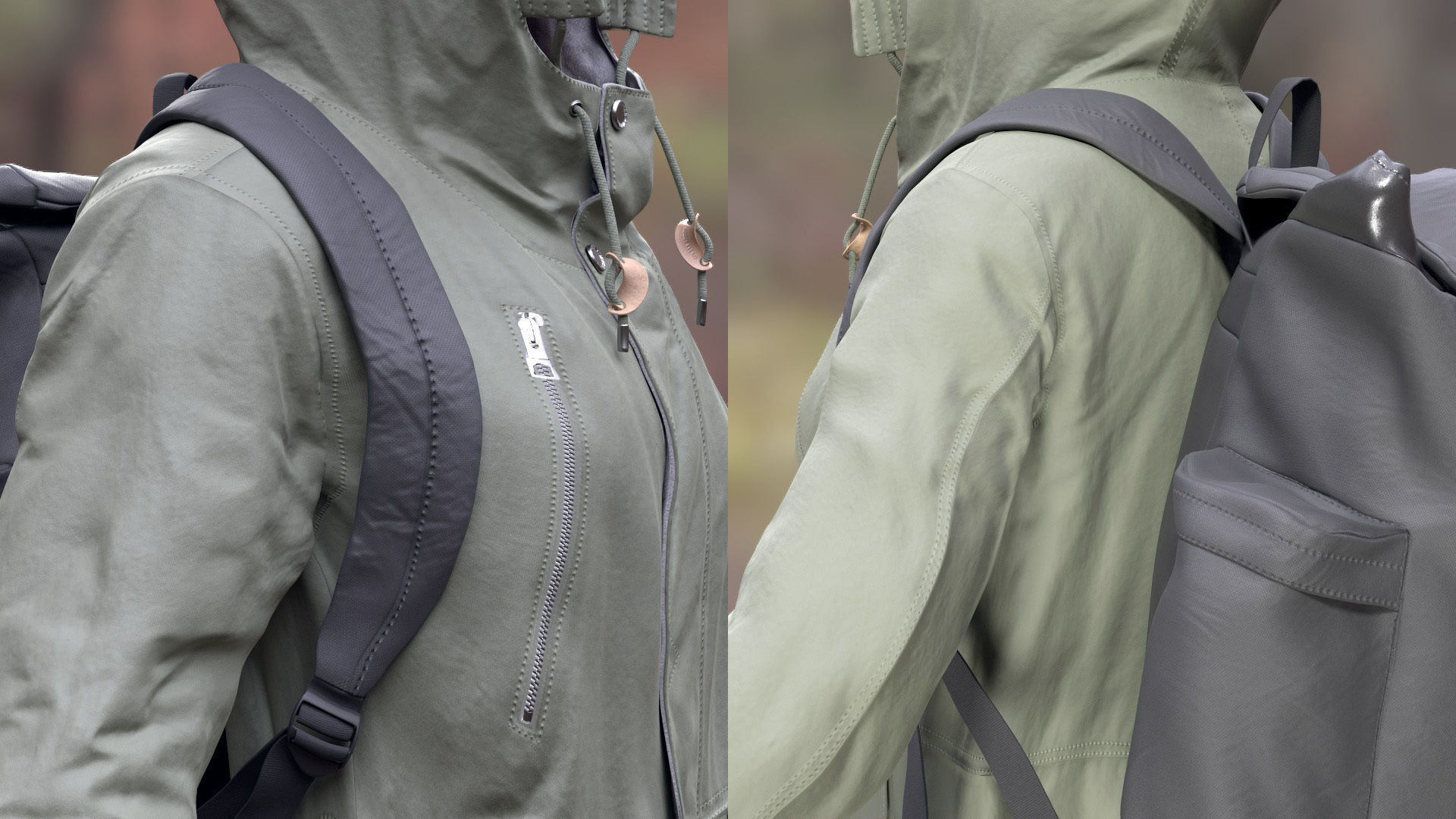 Woman - Winter Outfit 2 - Modular - Rigged Low-poly 3D model_15