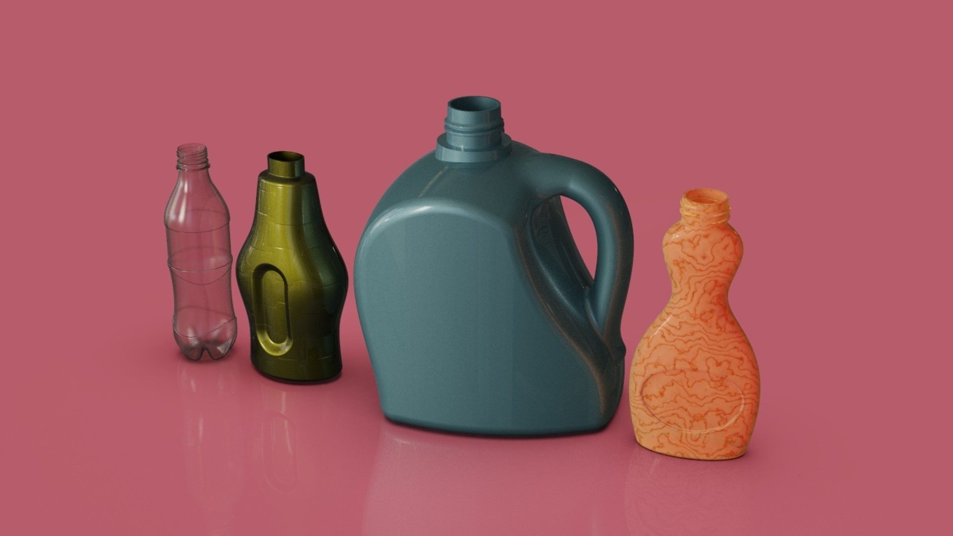 Bottle Collection 3D model_4