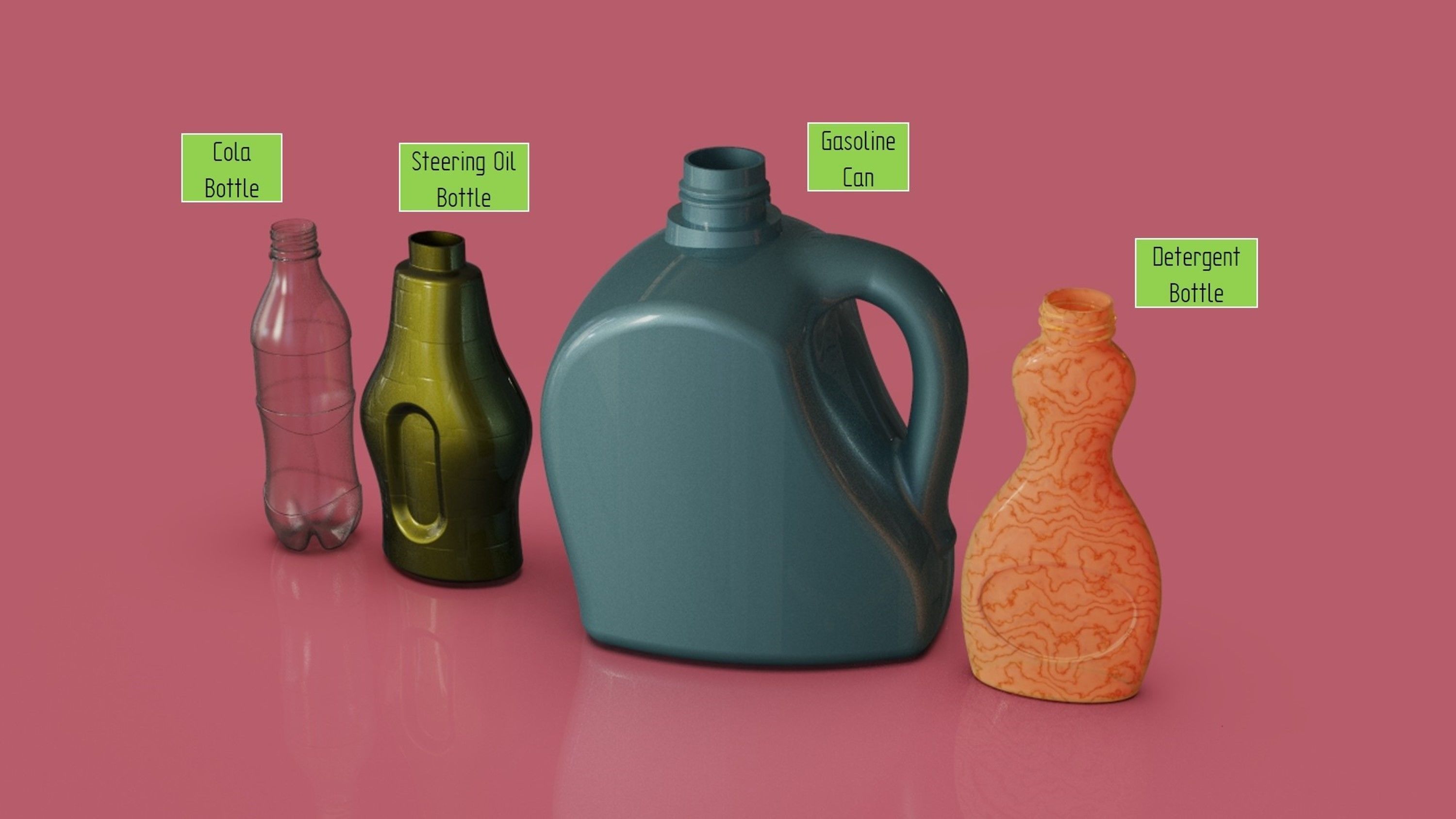 Bottle Collection 3D model_1