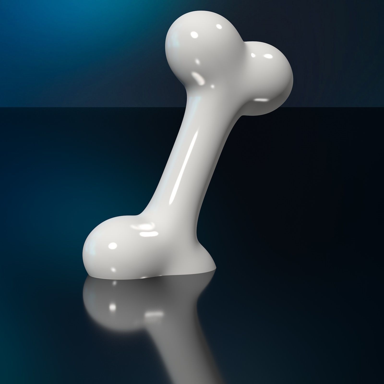 Decorative Dog Bone STL 3D Printing Model High-Polygon Free 3D print model_2