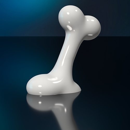 Decorative Dog Bone STL 3D Printing Model High-Polygon Free 3D print model