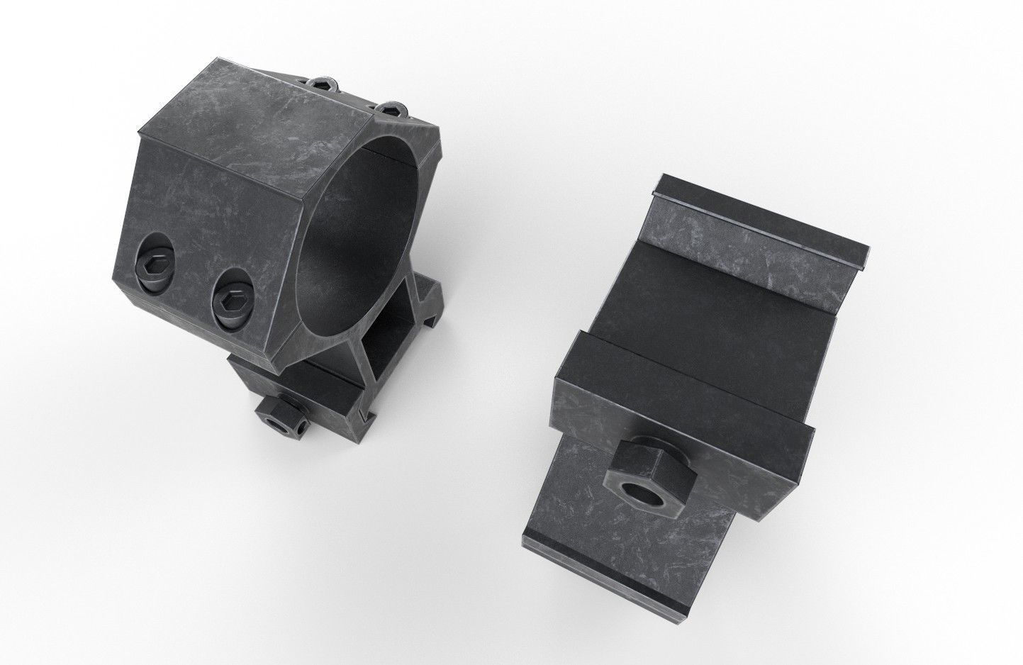 Scope Mount 01 Low-poly 3D model_12