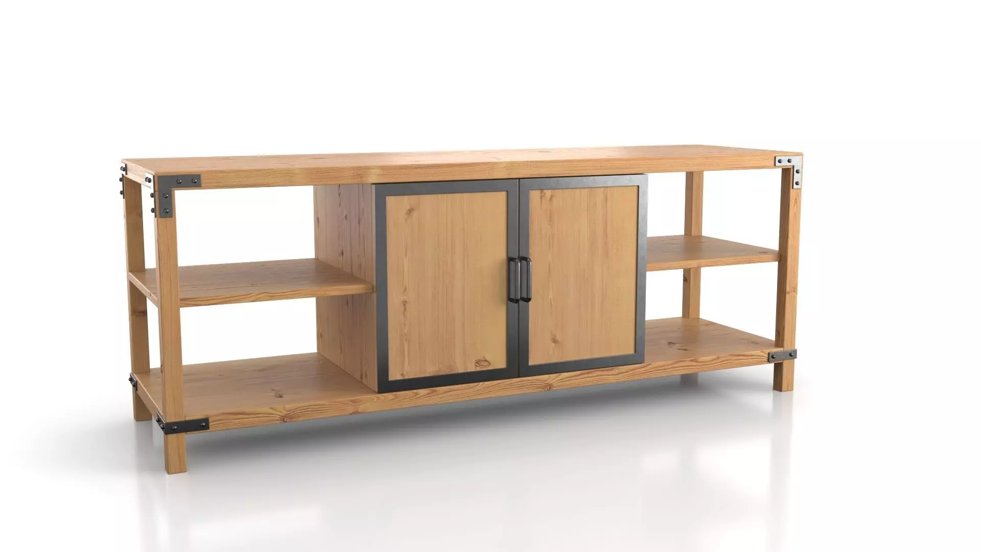 Media Console Bagawnga 3D model_0