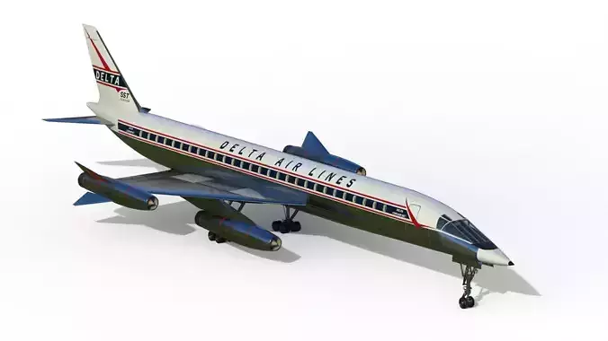 Convair 58-9 SST 3D model