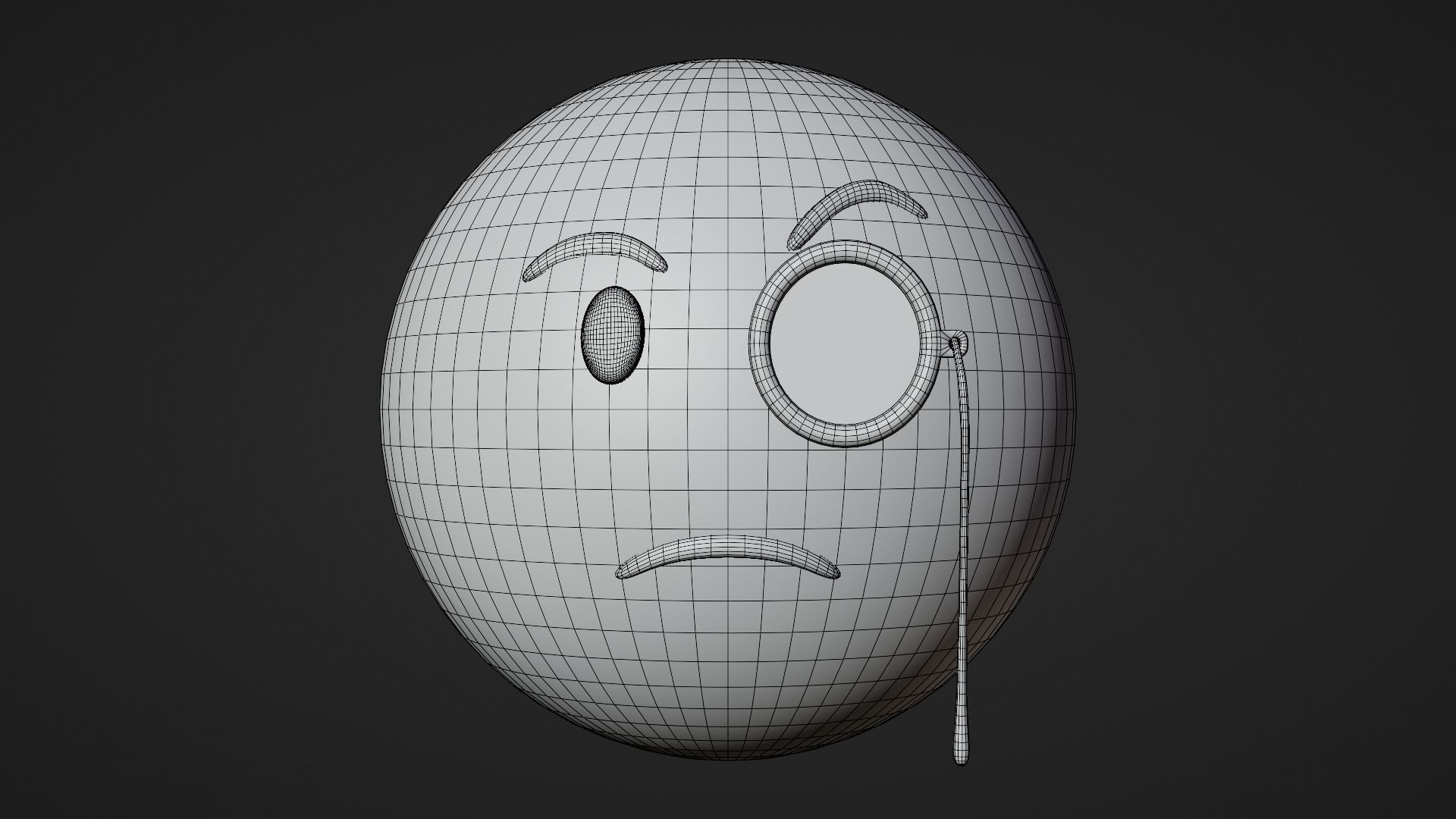 10 Emoticon Yellow Ball Pack Part 3 3D model_19