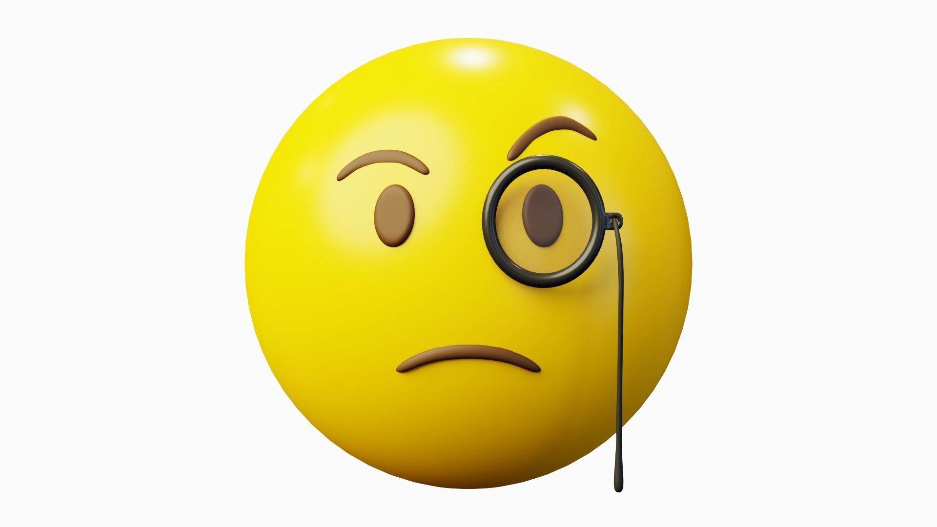 10 Emoticon Yellow Ball Pack Part 3 3D model_18