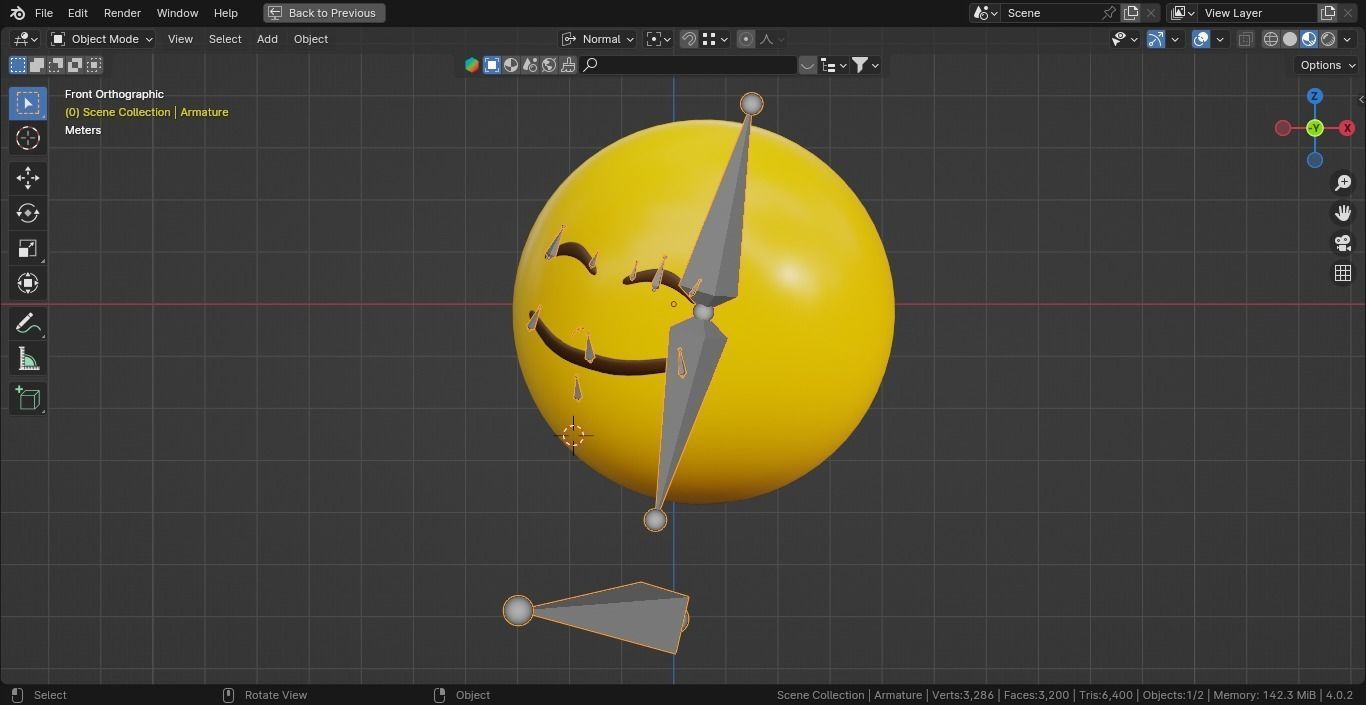 10 Emoticon Yellow Ball Pack Part 3 3D model_12