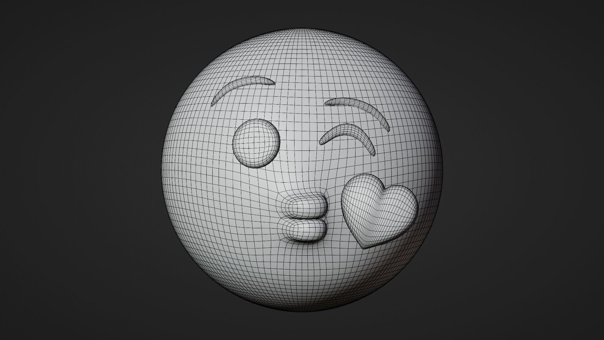 10 Emoticon Yellow Ball Pack Part 3 3D model_7