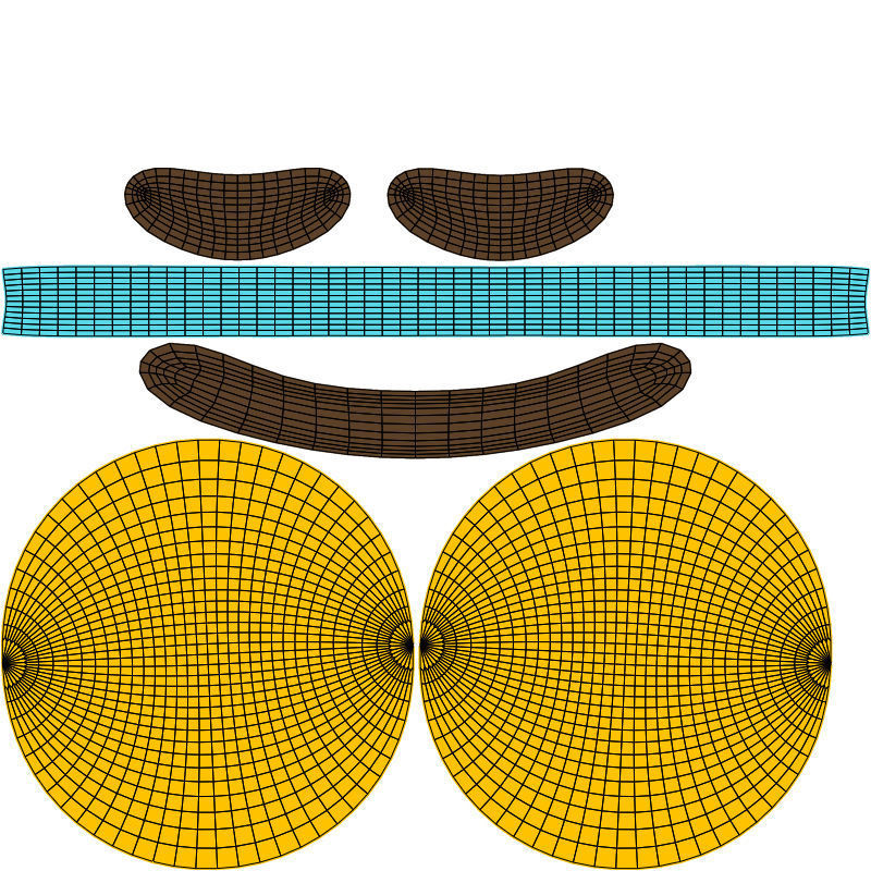 10 Emoticon Yellow Ball Pack Part 3 3D model_5