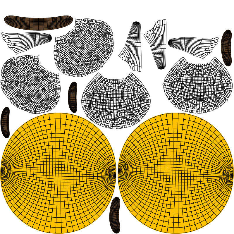 10 Emoticon Yellow Ball Pack Part 3 3D model_25