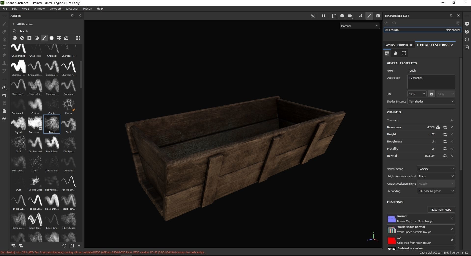 Trough 3D Model Low-poly 3D model_10