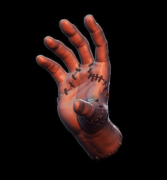 zombi hand 3D print model_3
