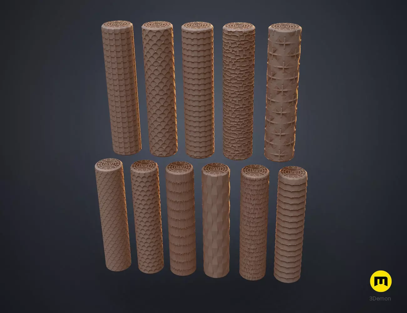 DnD terrain rollers Roofs and Coverings 3D print model_0
