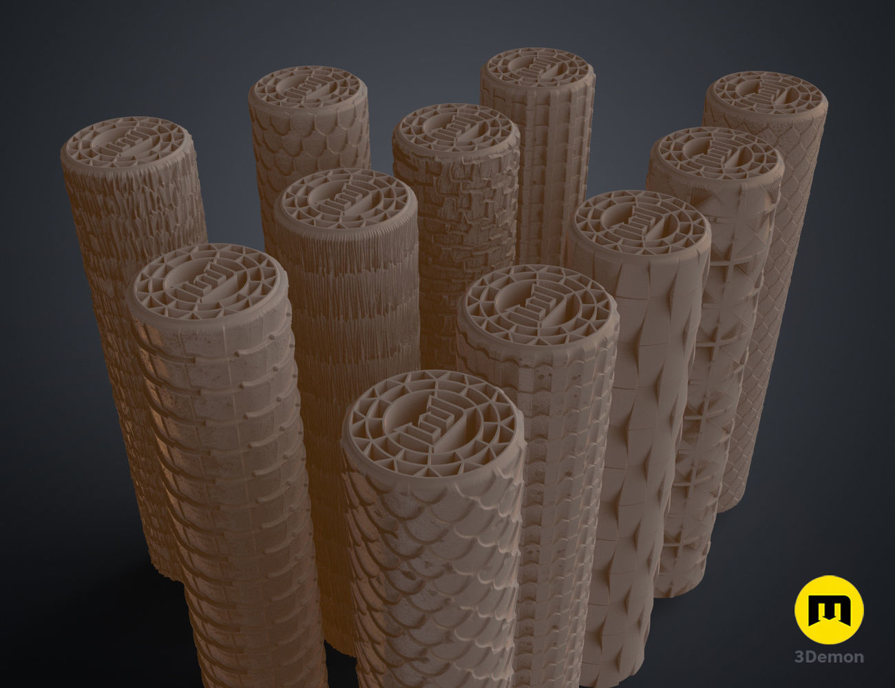 DnD terrain rollers Roofs and Coverings 3D print model_5