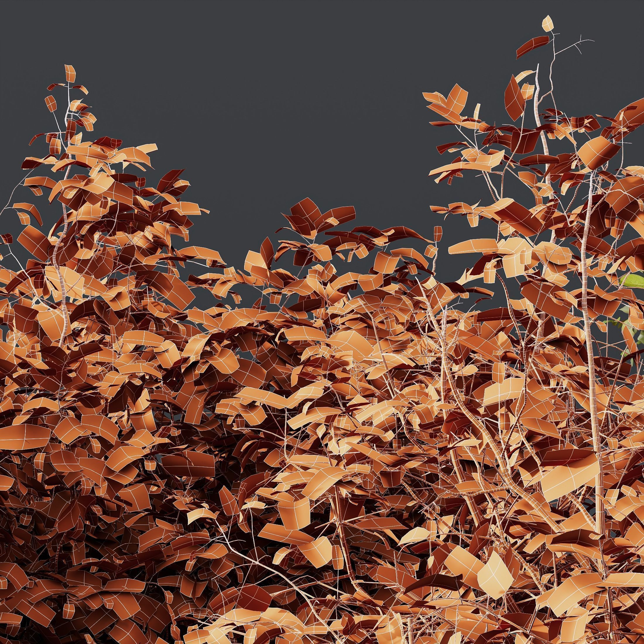  5 Different SETS of Bush SET VOL14 3D Model Collection_15