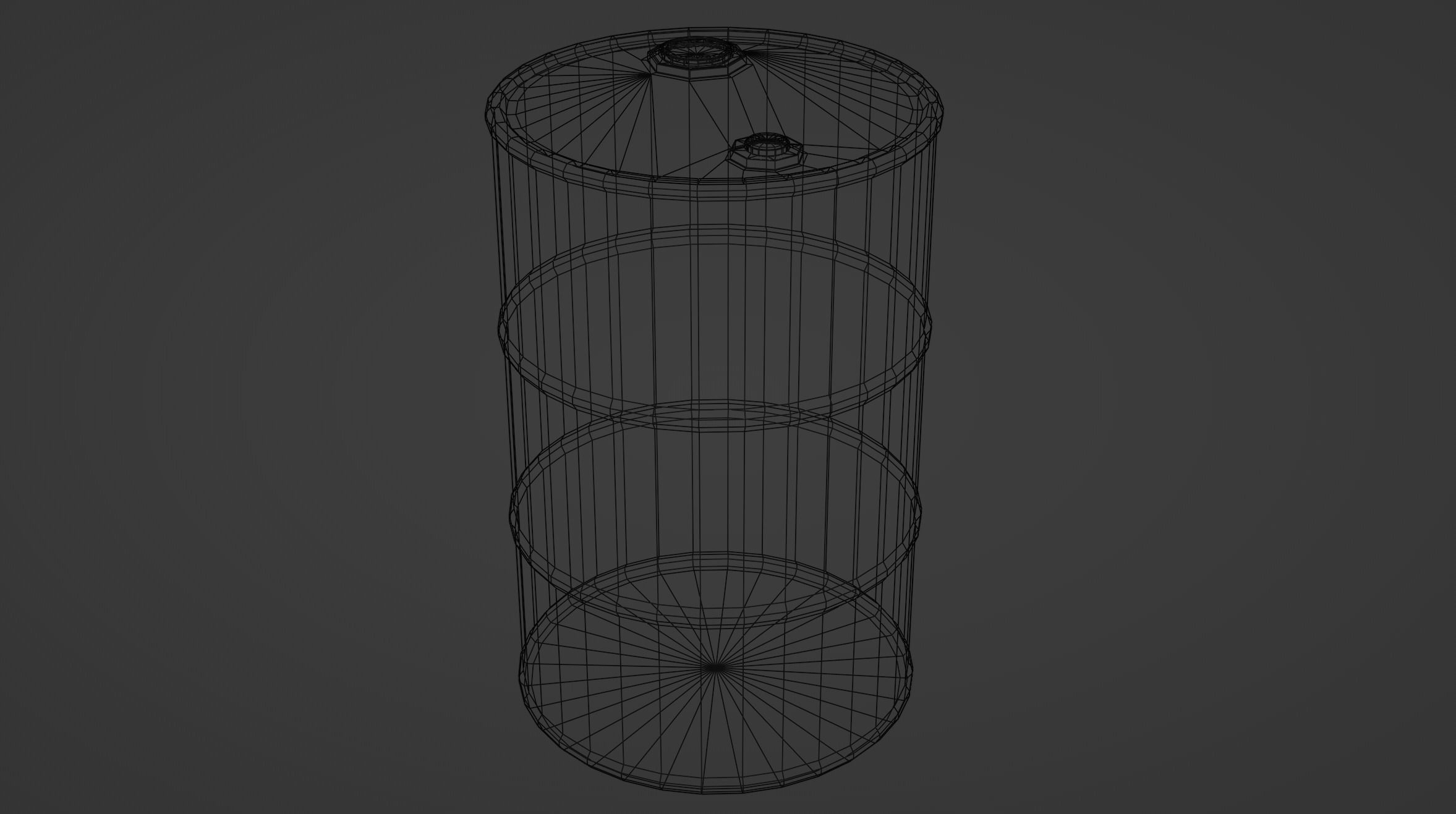 Old Rusty Oil Barrel Game Ready Low-poly 3D model_3