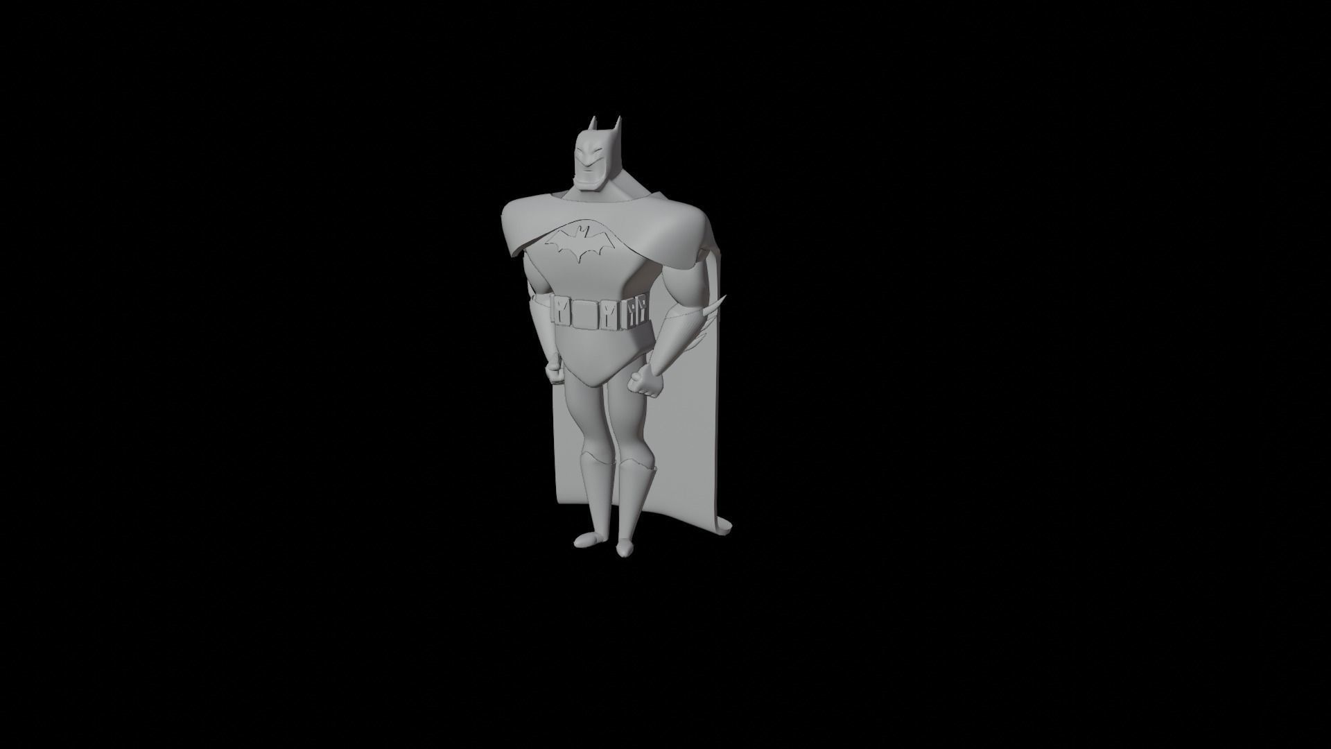 BatMan from the animated series  3D print model_12