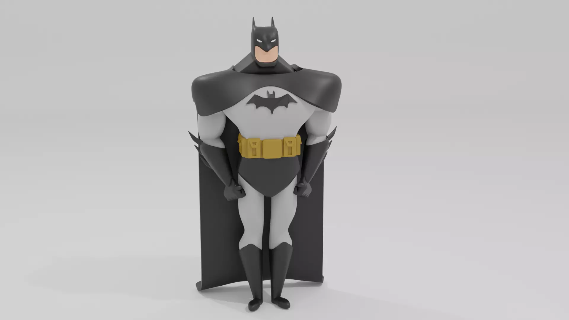 BatMan from the animated series  3D print model_0