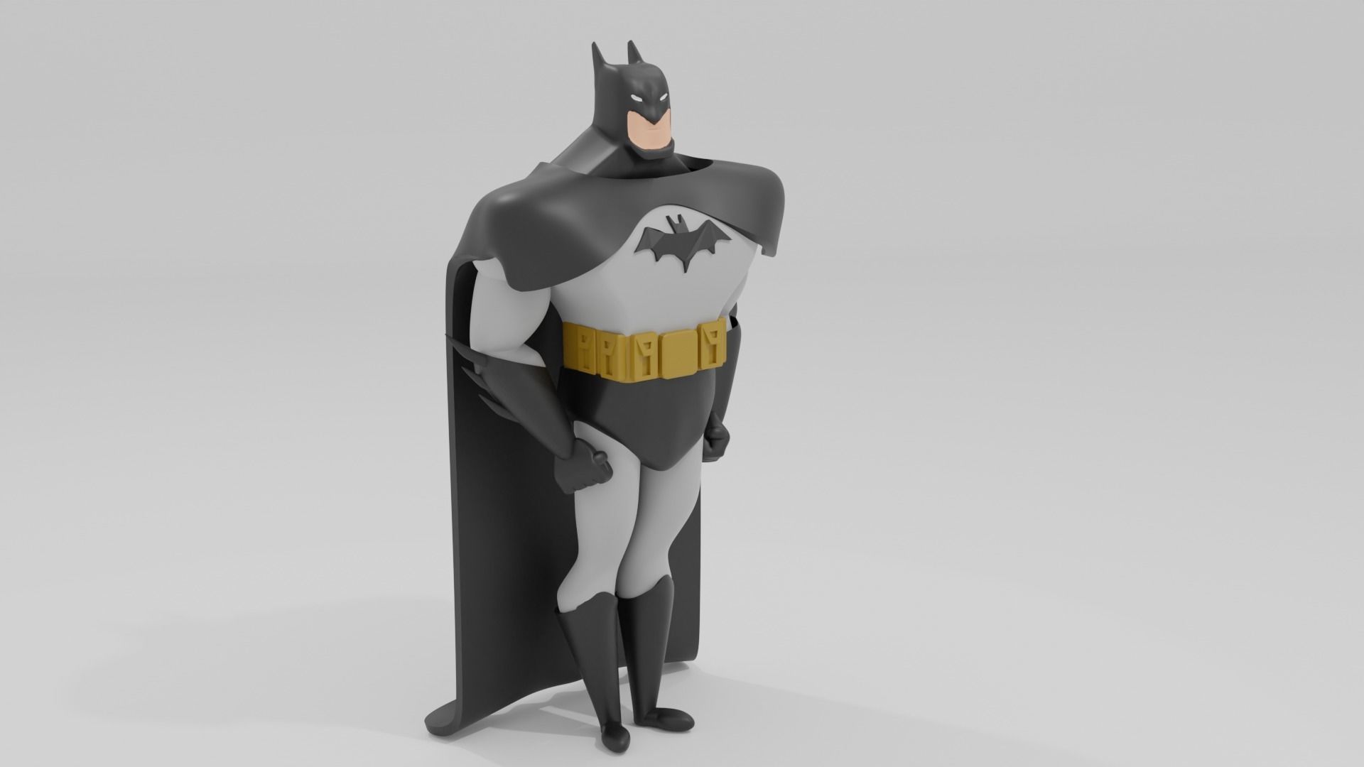 BatMan from the animated series  3D print model_4