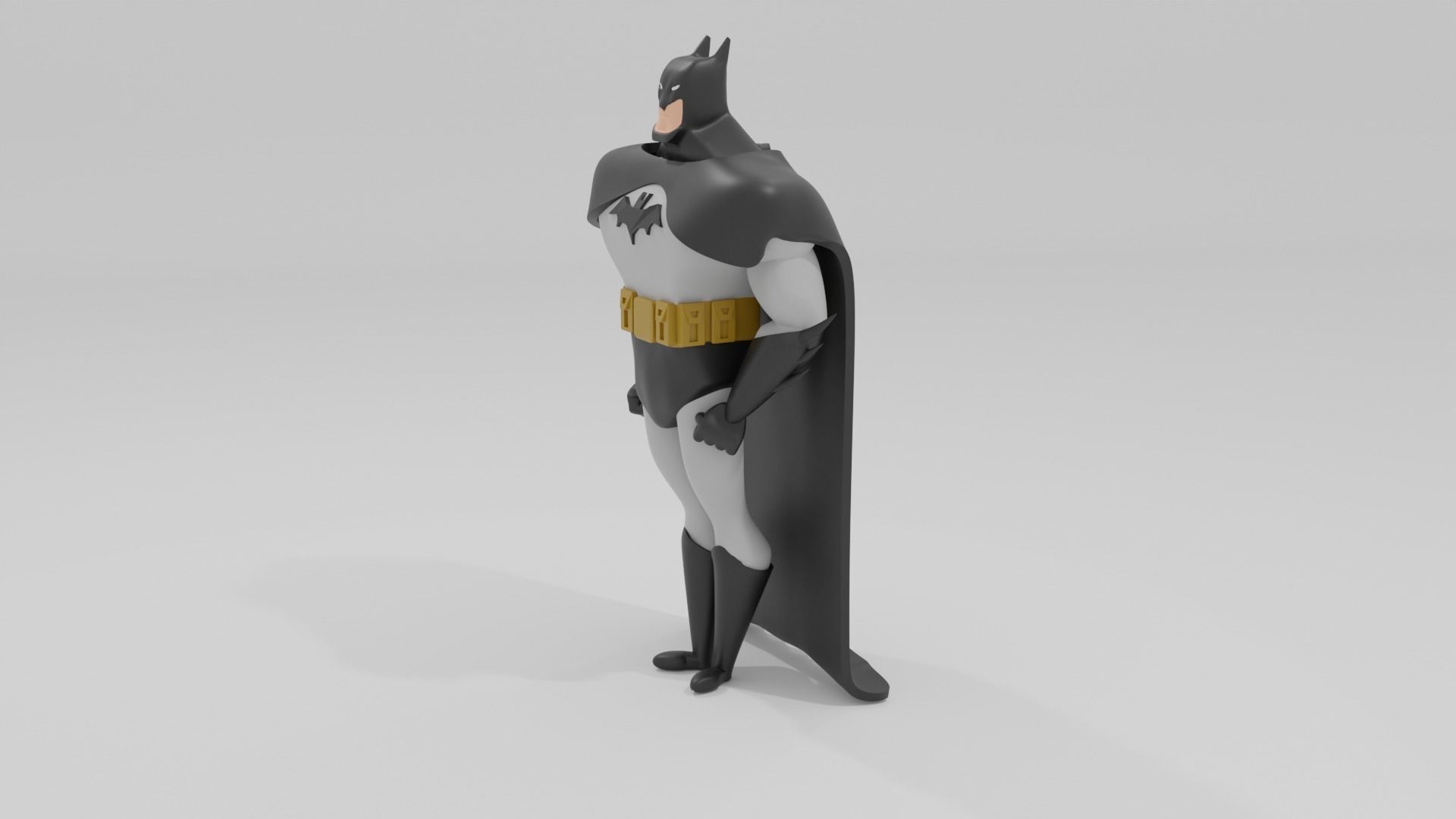 BatMan from the animated series  3D print model_1