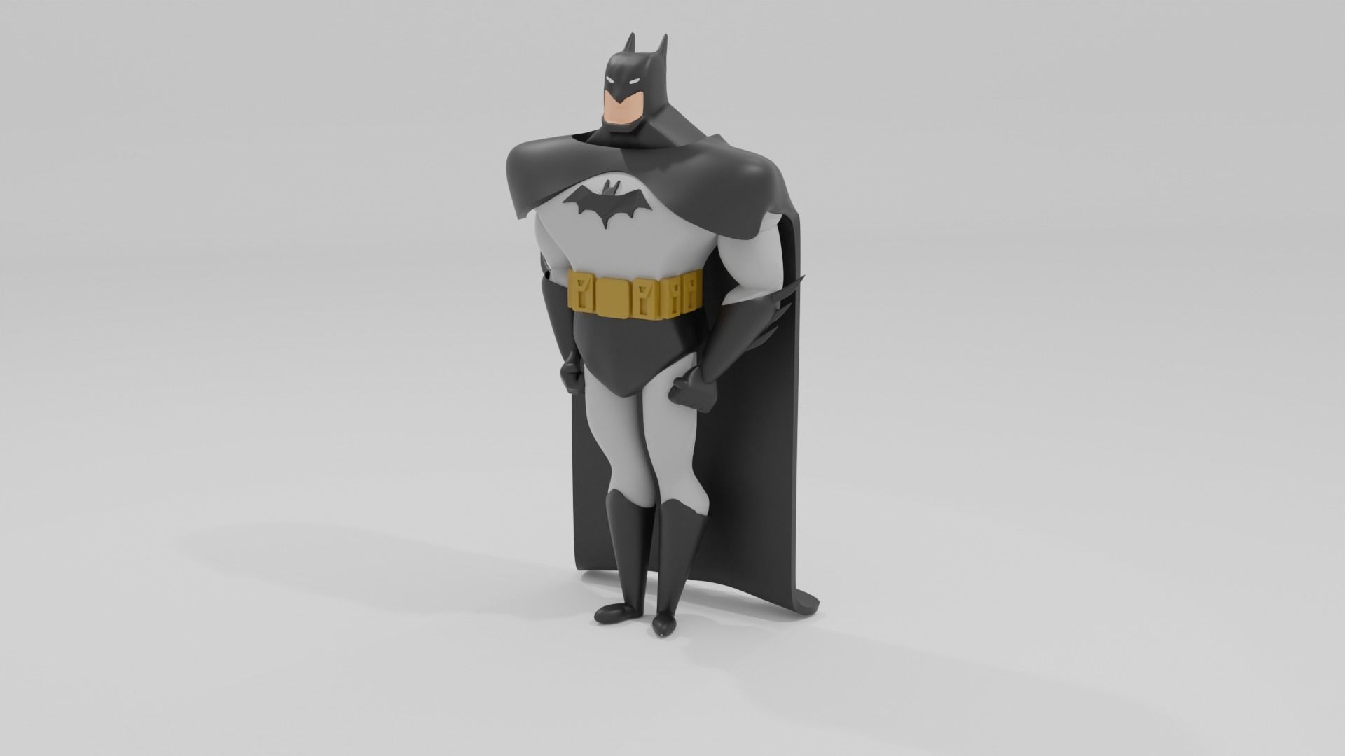 BatMan from the animated series  3D print model_2