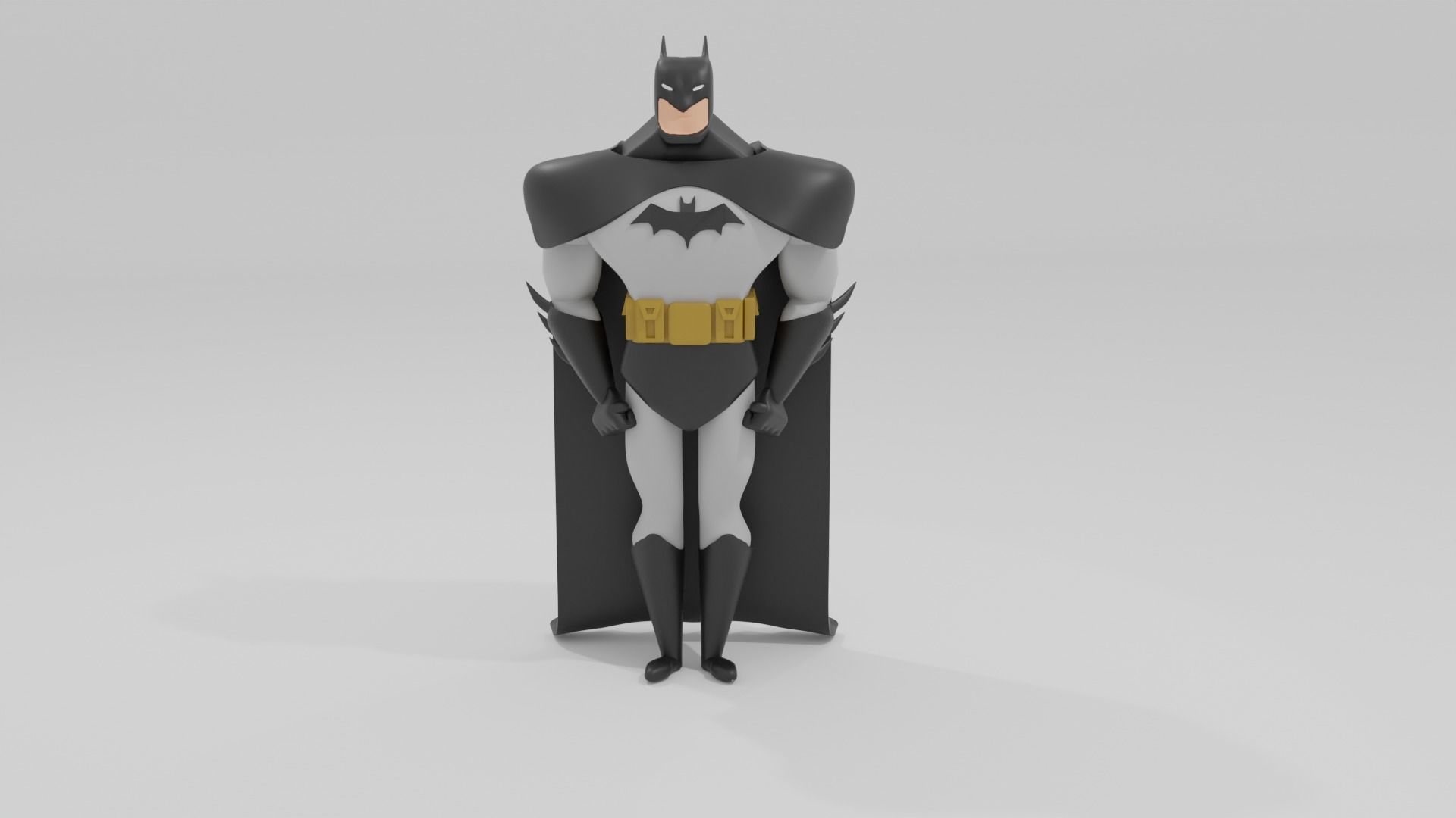 BatMan from the animated series  3D print model_3