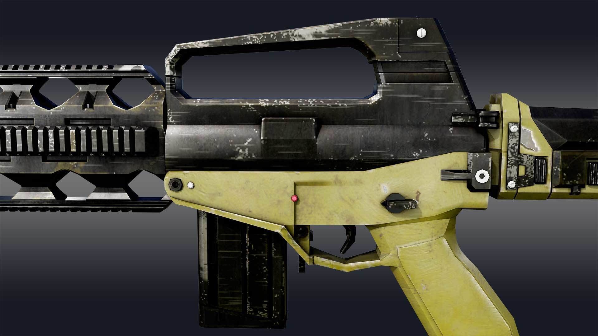 Combat Rifle 3D model_8