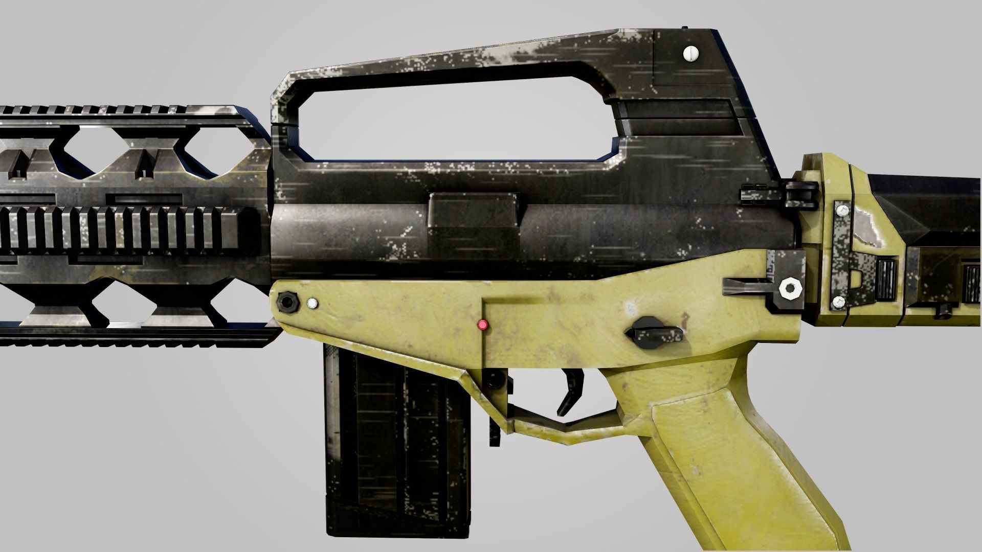 Combat Rifle 3D model_11