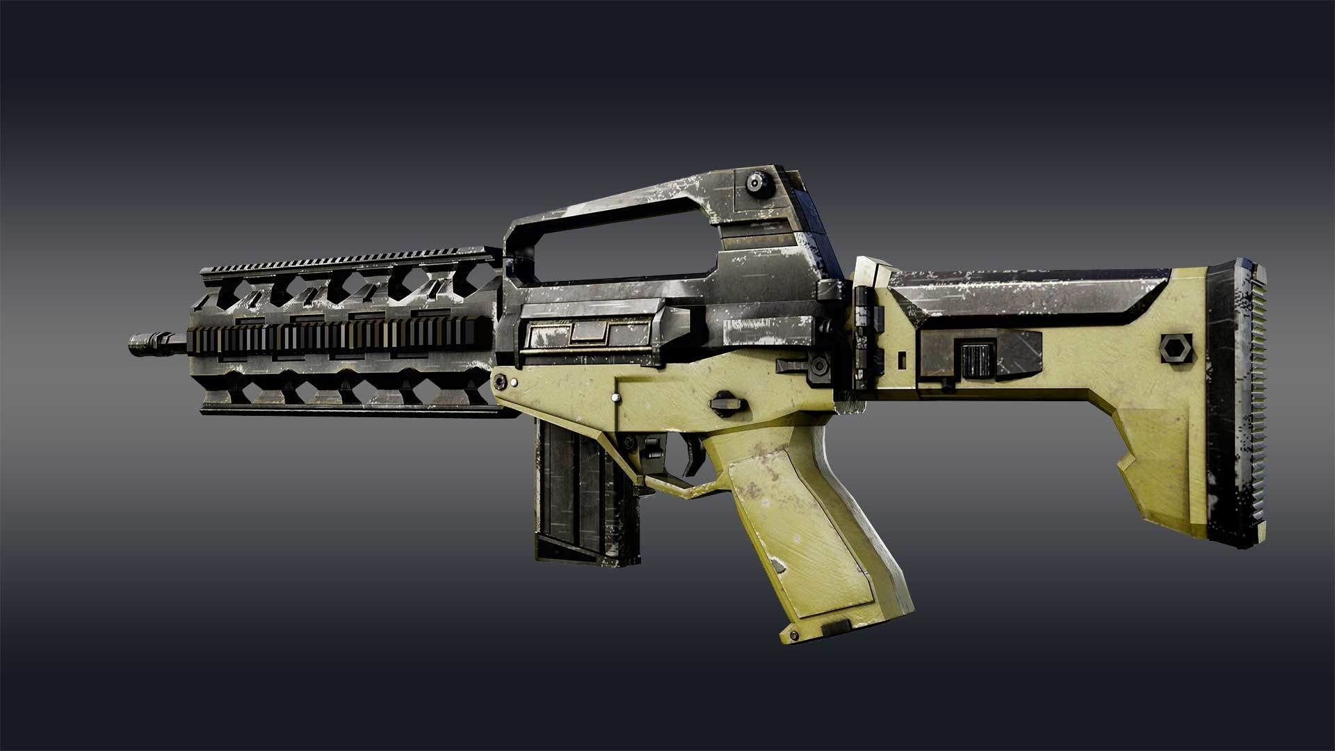 Combat Rifle 3D model_4