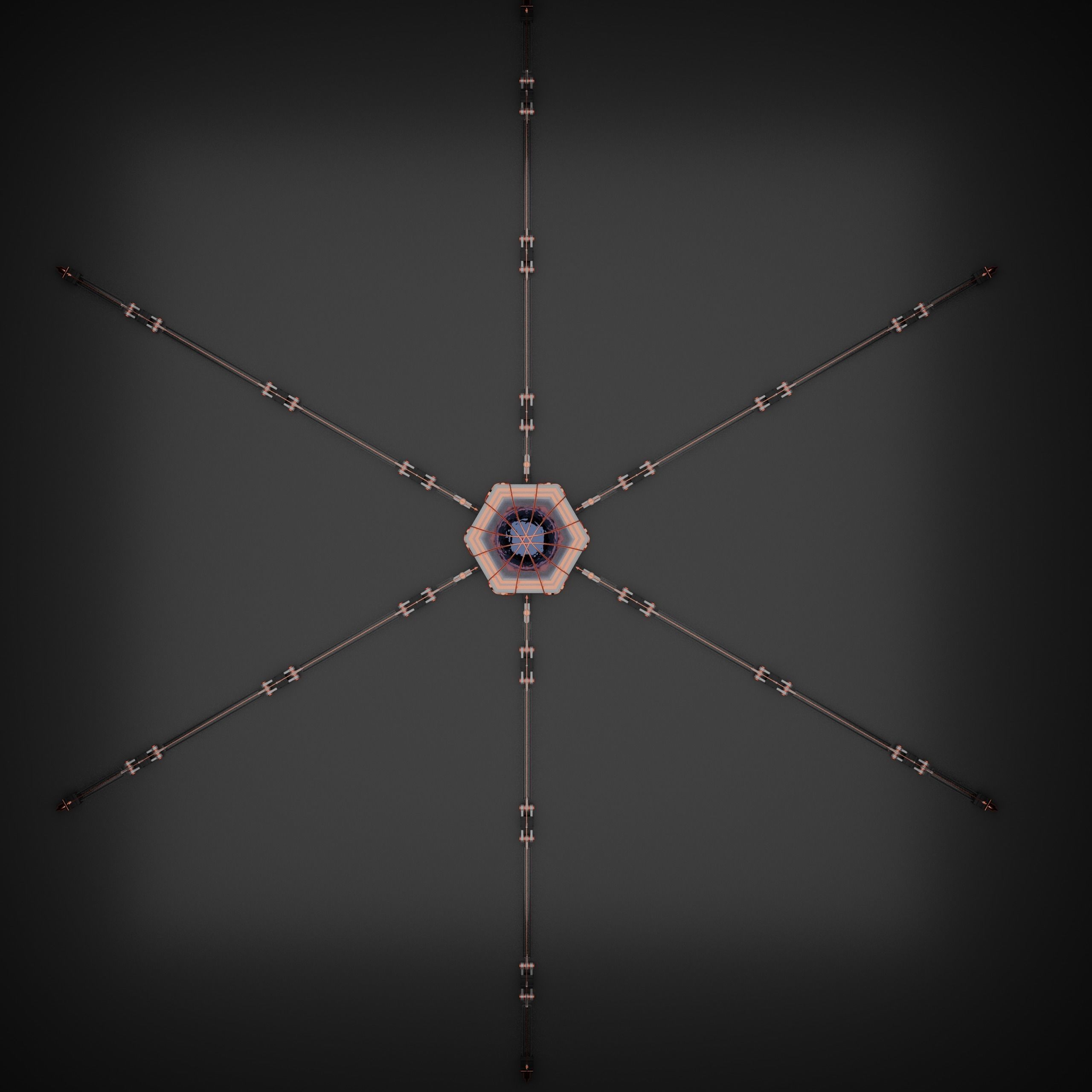 Mechanical spyder-robot 3D model_2