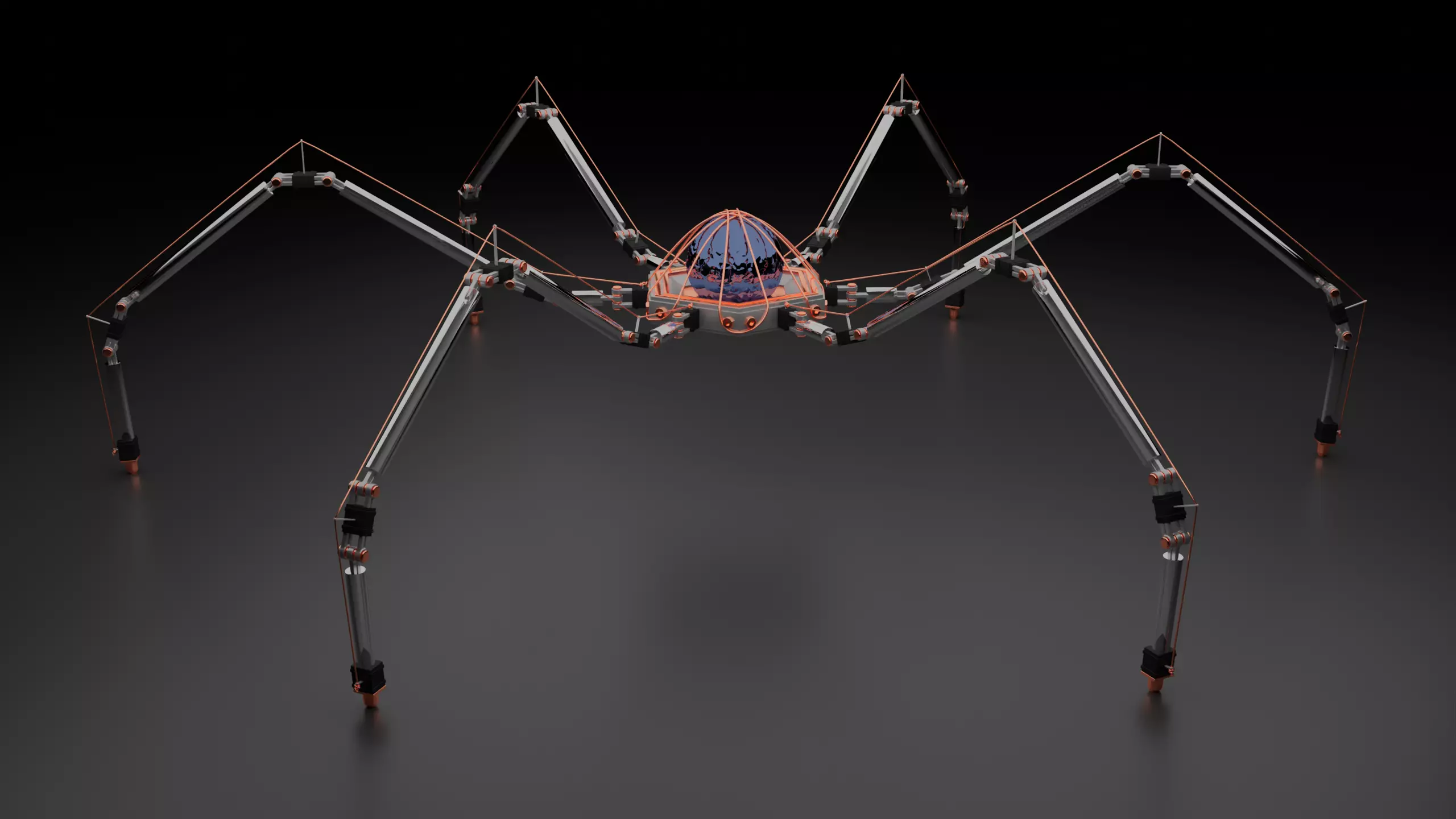 Mechanical spyder-robot 3D model_0