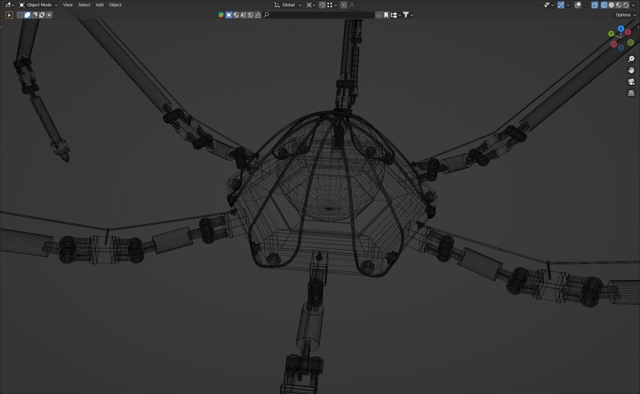 Mechanical spyder-robot 3D model_8