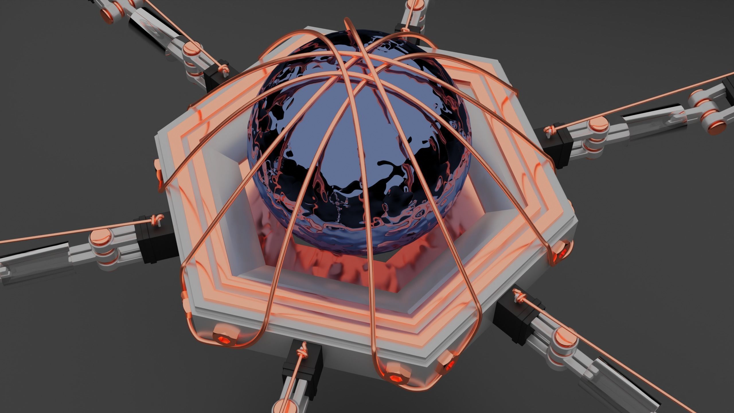 Mechanical spyder-robot 3D model_1