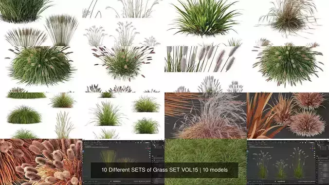 10 Different SETS of Grass SET VOL15