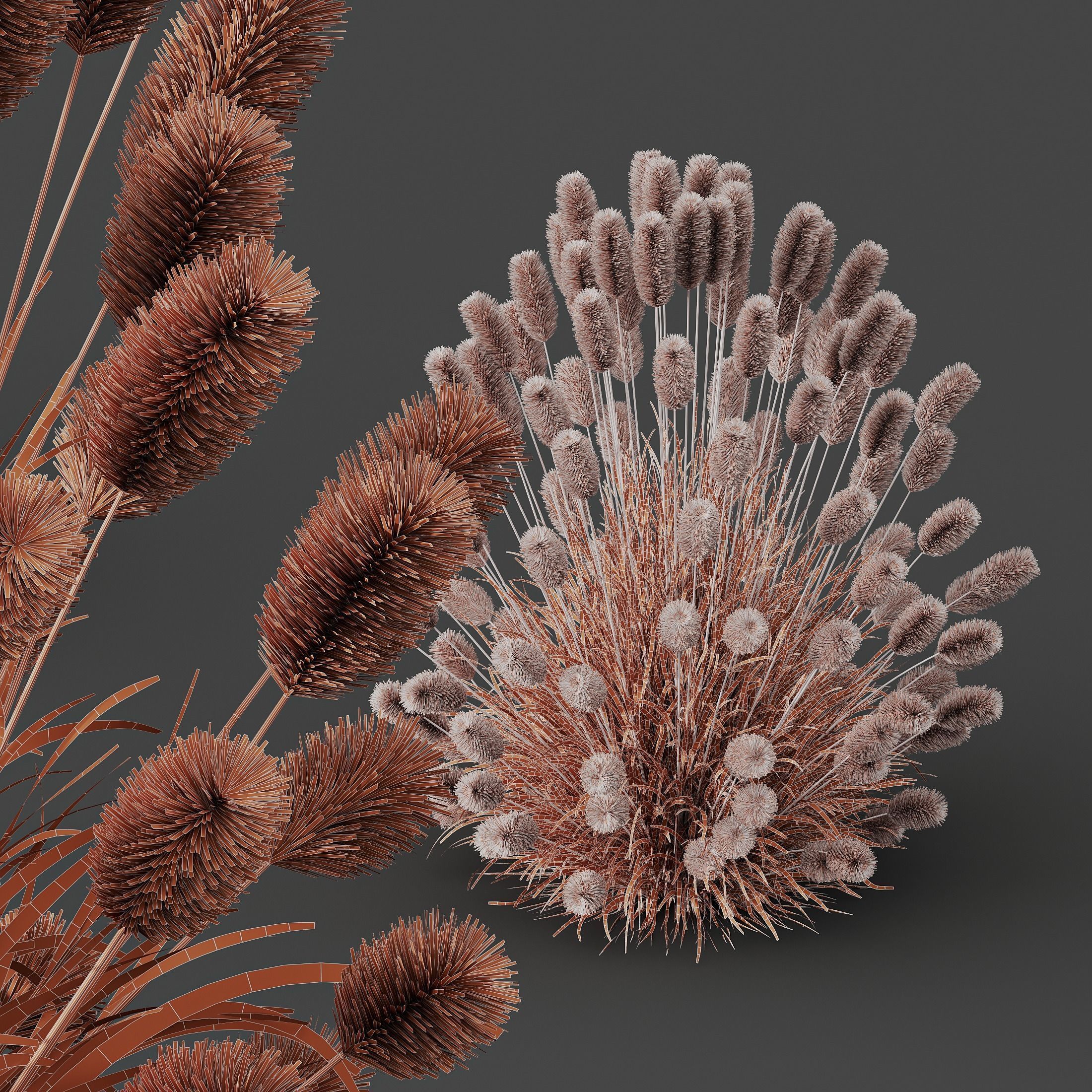 10 Different SETS of Grass SET VOL15 3D Model Collection_21