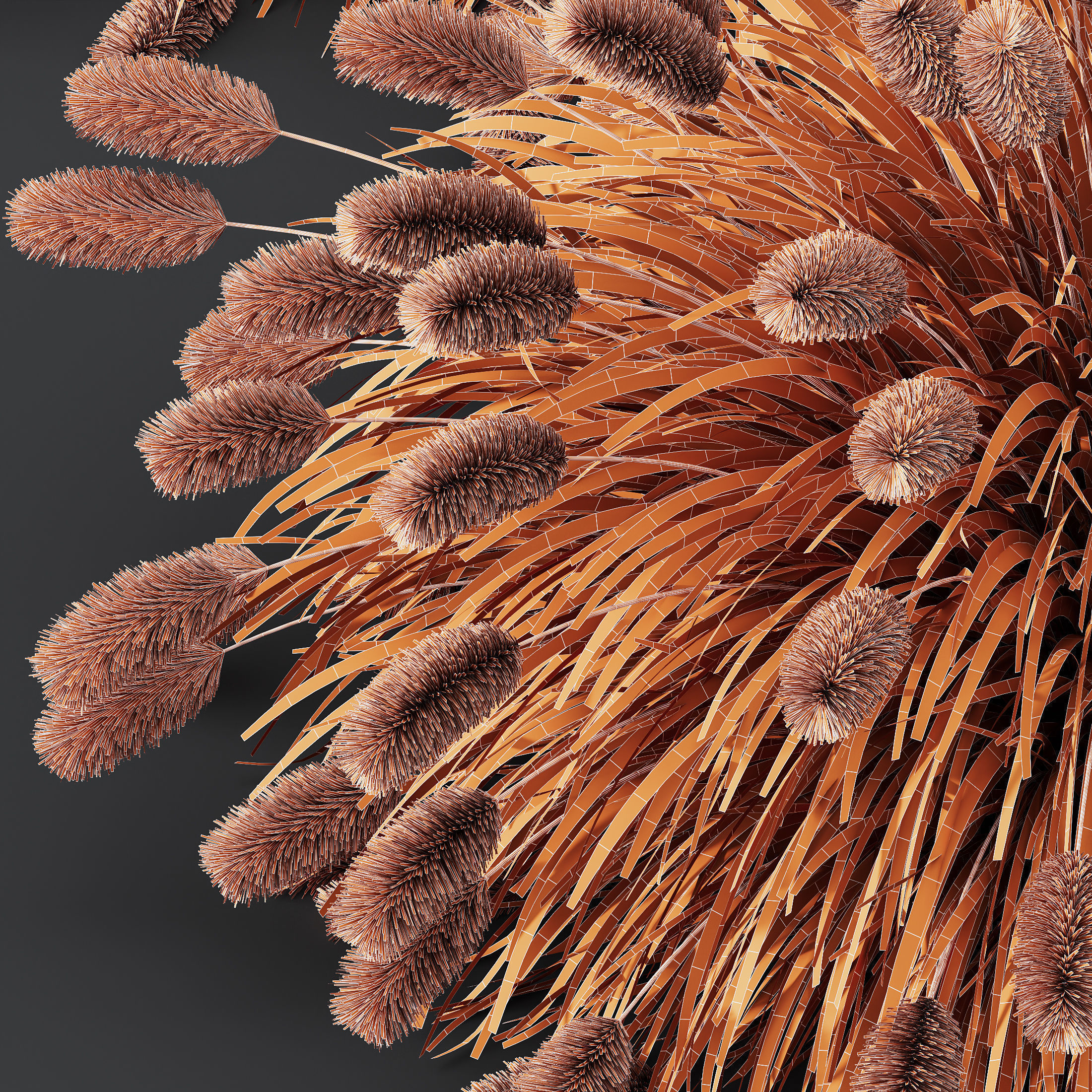 10 Different SETS of Grass SET VOL15 3D Model Collection_24