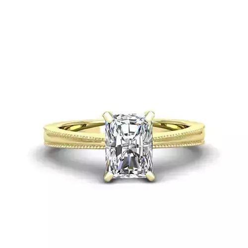 Engagement ring Lucia radiant  3D print model