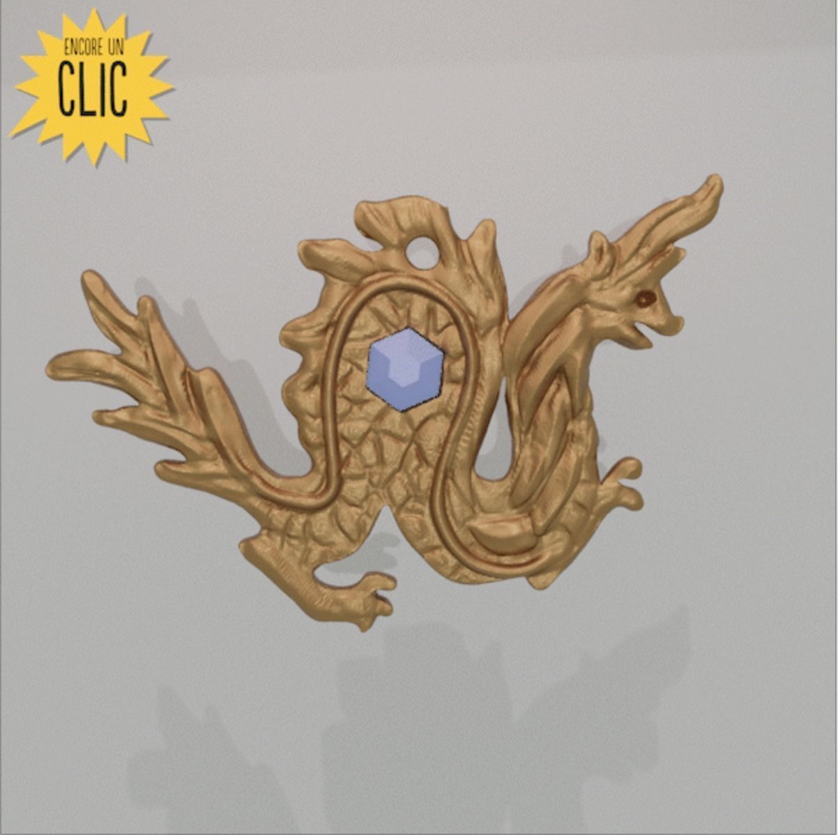 Raya and the last dragon - Sisu Necklace 3D print model_3