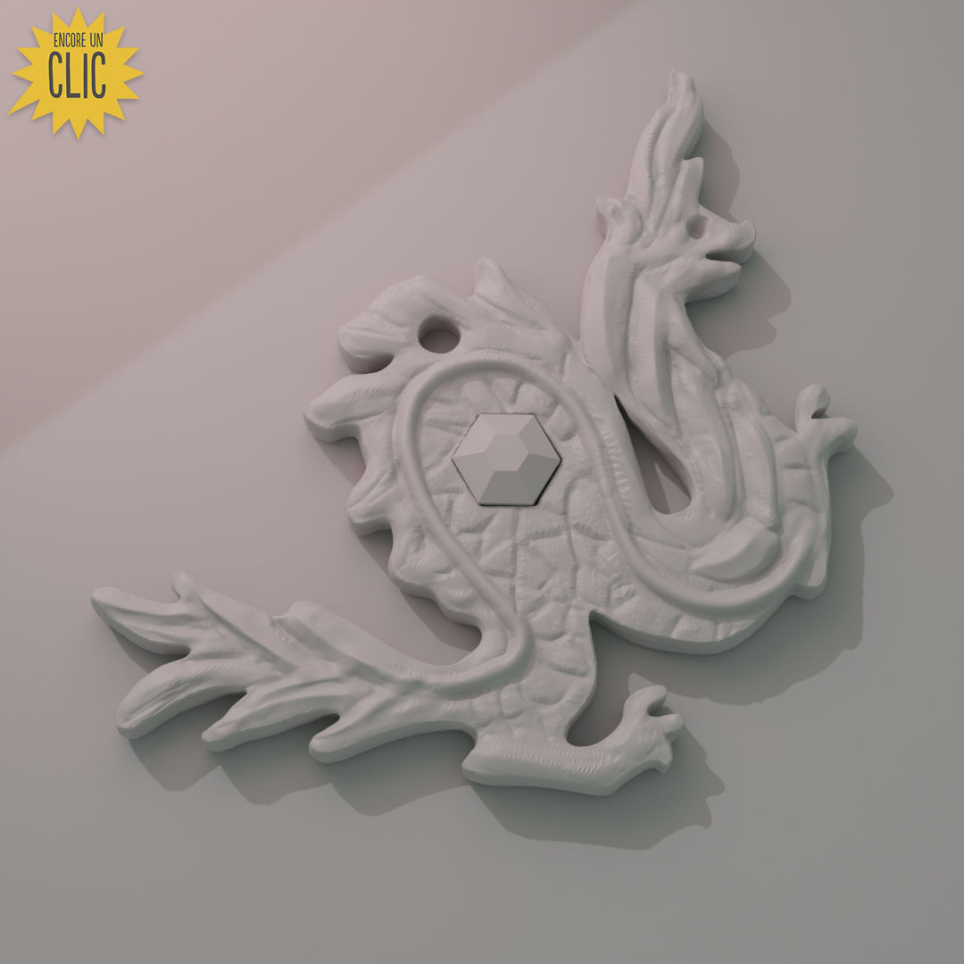 Raya and the last dragon - Sisu Necklace 3D print model_1