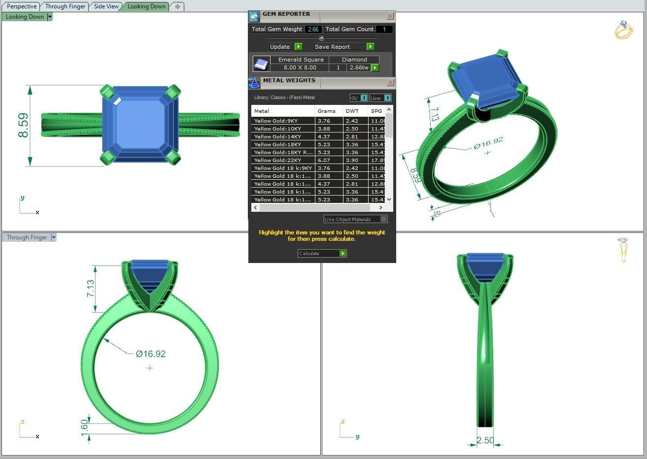 Engagement ring Lucia ascher 3D print model_3